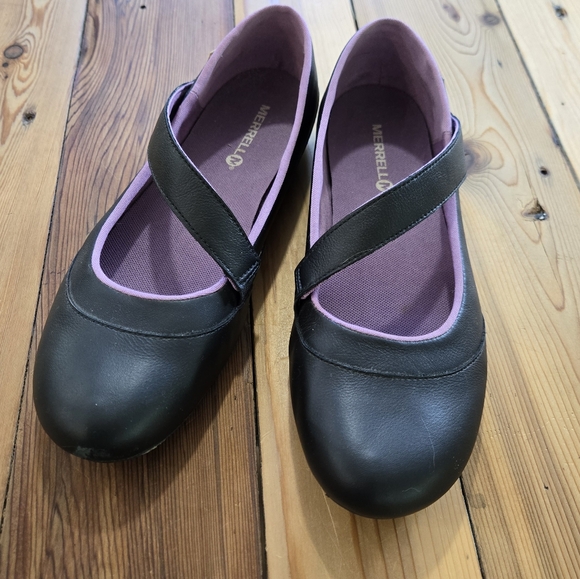 Merrell Shoes - Merrell Leather Mary Jane Flat Shoes